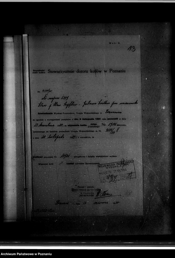 Obraz 17 z jednostki "Gorzelnia rolnicza St. Szyftera we wsi Gutowo Wielkie powiat wrzesiński nr woj. kotła 6387"