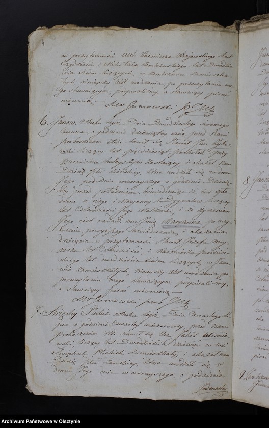 image.from.unit.number "Duplikat. Akta Urodzenia, Zeyścia, Zapowiedzi i Małżeństw wraz z Annexami Gminy Janow od dnia 1 Maja do dnia 30 Kwiet[nia] Roku 1819/20"