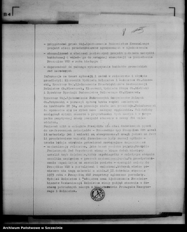 image.from.unit.number "Protokół posiedzenia Prezydium Wojewódzkiej Rady Narodowej  nr 111, miesiąc listopad"