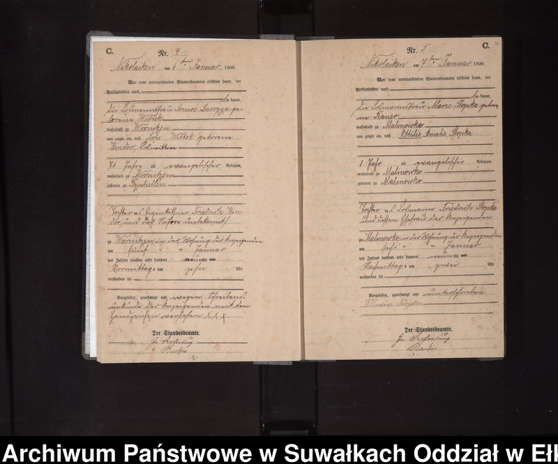 image.from.unit.number "Sterbe-Haupt-Register des Königlichen Preussischen Standes-Amtes Nikolaiken Kreis Sensburg"