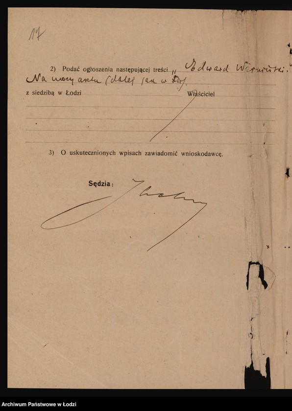 Obraz 19 z jednostki "Edward Wermiński- szlifiarnia szkła"