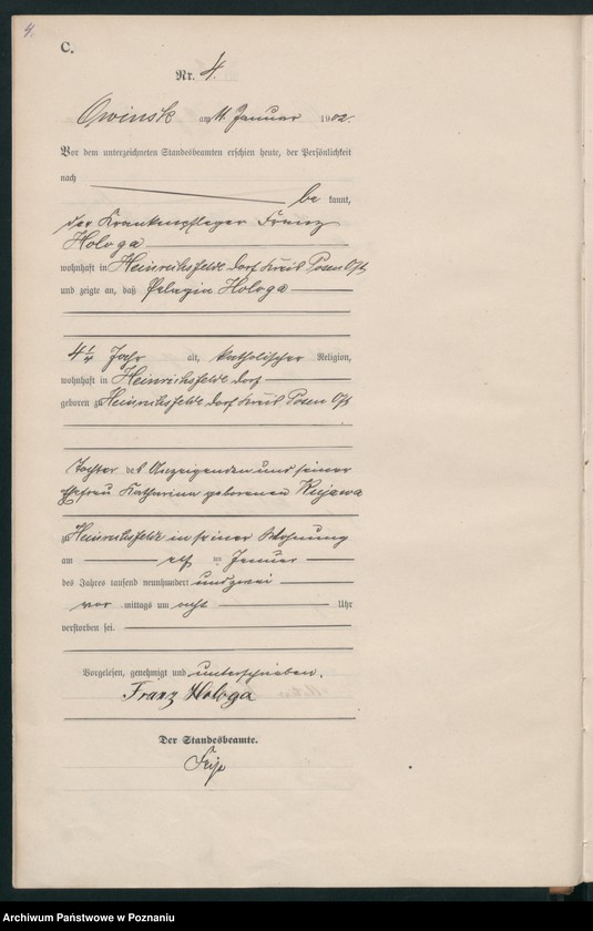 Obraz 6 z jednostki "Sterbe-Haupt-Register"