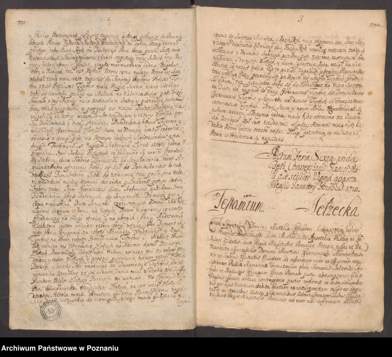 Obraz 5 z jednostki "Acta consularia officii consularis civitatis Posnaniae."