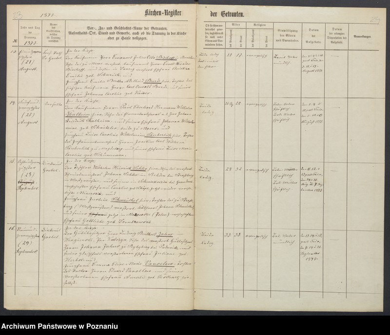 Obraz 17 z jednostki "Duplikat der Tauf, Trauungs und Sterberegister"