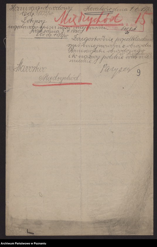 Obraz 10 z jednostki "[Dane statystyczne dotyczące urzędów i szkół na terenie powiatu międzychodzkiego oraz wykazy miejscowości]"