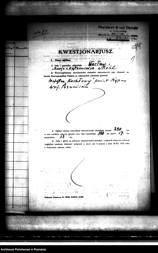 Obraz 5 z jednostki "Majątek Kochłowy wyłączony z art.. 4 i 5 ustawy o reformie rolnej Wacław Kohl"