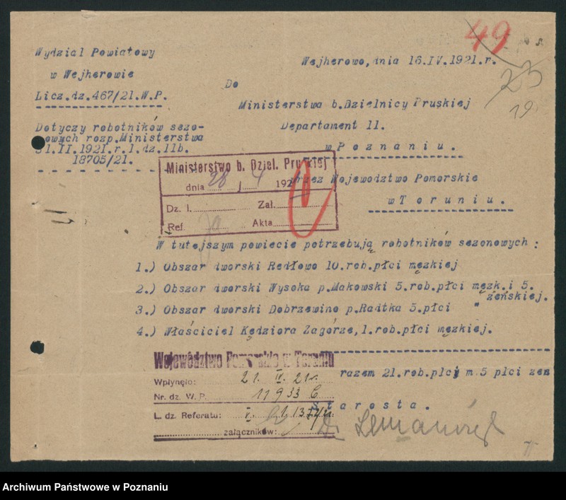 Obraz 20 z jednostki "[Robotnicy sezonowi zatrudnieni w rolnictwie]"