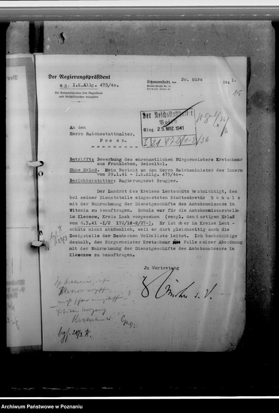 Obraz 19 z jednostki "Kretschmar, Alfred - komisarz obwodowy"