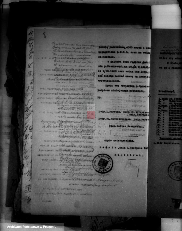 Obraz 12 z jednostki "Członkowie magistratu miasta Kożmina"