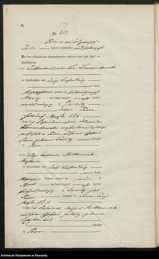 Obraz 5 z jednostki "Księga miejscowa małżeństw tom II [Rejestr główny małżeństw]"