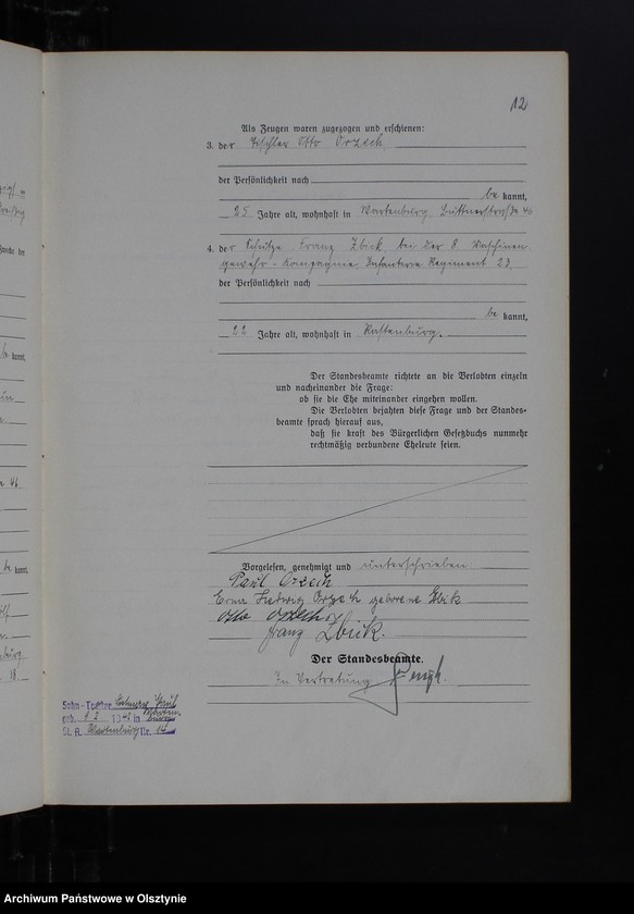 image.from.unit.number "Heirats-Haupt-Register Tom I, Nr 1 - 16"