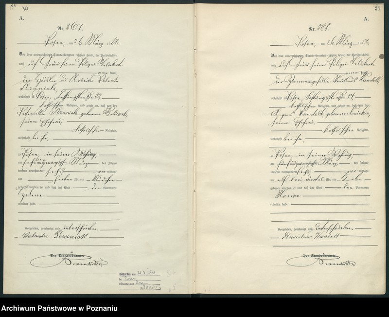 Obraz 18 z jednostki "Księga miejscowa urodzeń"