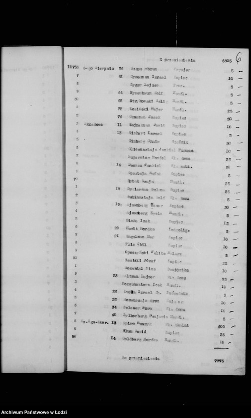 Obraz 9 z jednostki "Rejestr poborczy"