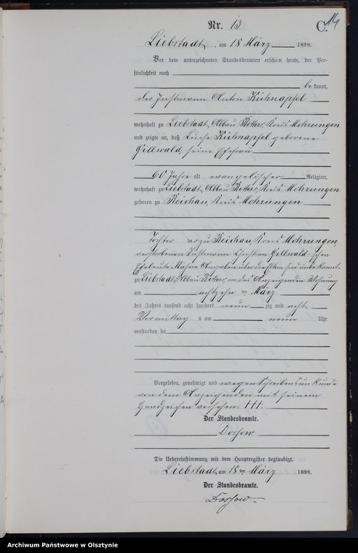 image.from.unit.number "Sterbe-Neben-Register Nr 1 - 46"