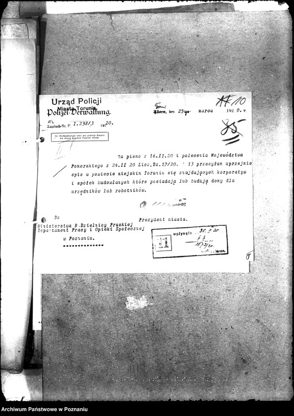 Obraz 14 z jednostki "Kooperatywy [spis kooperatyw i spółek budowlanych, urzędniczych i robotniczych]"