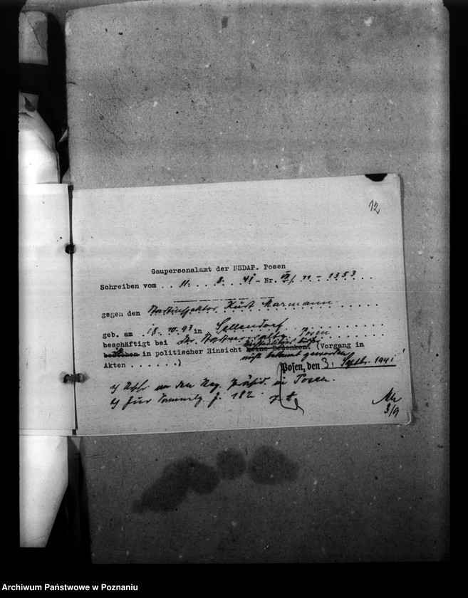 Obraz 17 z jednostki "Politische Beurteilungen der Angestellten"