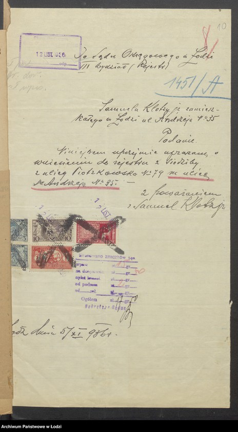 Obraz 12 z jednostki "Samuel Klotz- skład towarów manufakturowych"