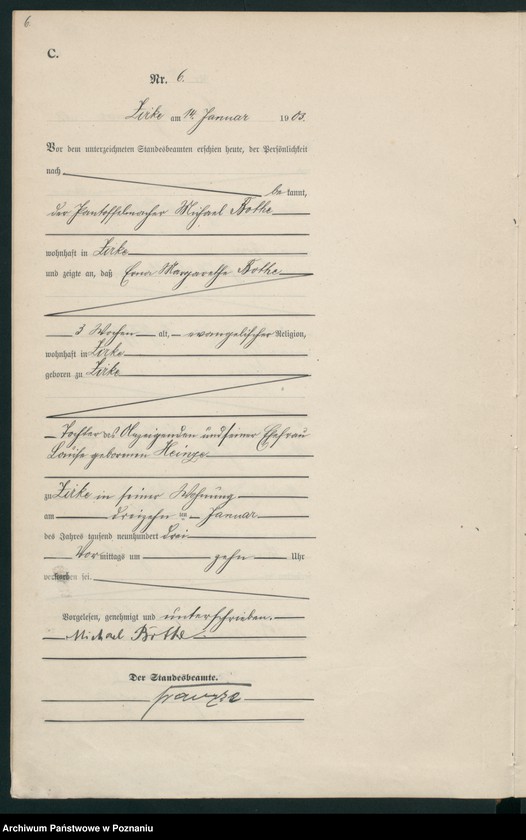 Obraz 9 z jednostki "Sterbe-Haupt-Register"