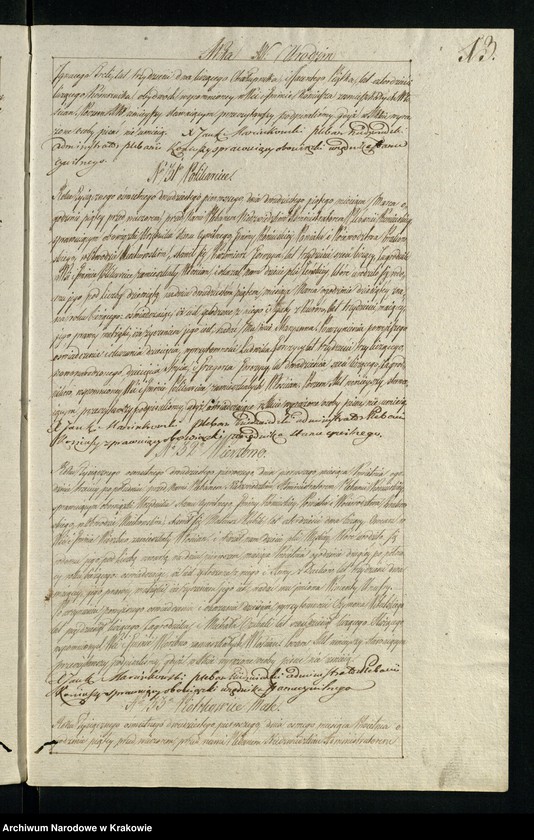 image.from.unit.number "Księga aktów stanu cywilnego Gminy Parafii Koniusza w Obwodzie Miechowskim, Powiecie Krakowskim na rok 1821"