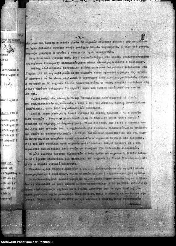 Obraz 12 z jednostki "Sprawy szczegółowo adm. Aprowizacja Górnego Śląska"