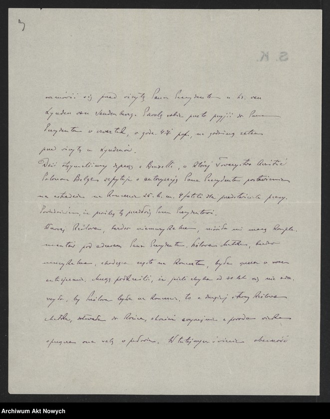 image.from.unit.number "Kętrzyński Stanisław (profesor, poseł RP w Holandii); Załączniki: a) telegram podpisany "Amitiés Polonaises"; b) kopia listu T. Du Monceau; L.4"