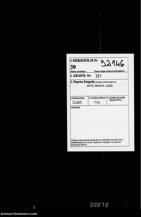 Obraz 2 z jednostki "O zagotovlenji dlja Lodzinskago Magistrata jaščikov, dekoracji, portretov, periodičeskich izdanji, knig i pročee"