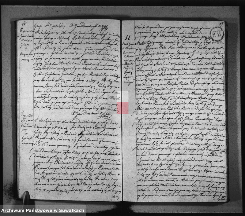 image.from.unit.number "Akta zaślubionych gminy seyneńskiey w roku 1825."