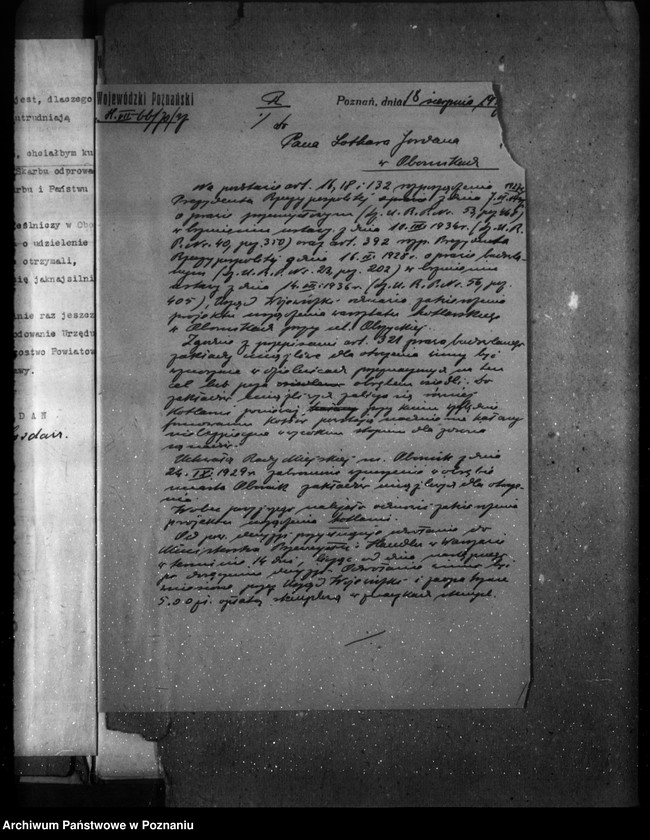 Obraz 13 z jednostki "/Warsztat kotlarski Lothar Jordan w Obornikach zatwierdzenie urządzenia/"