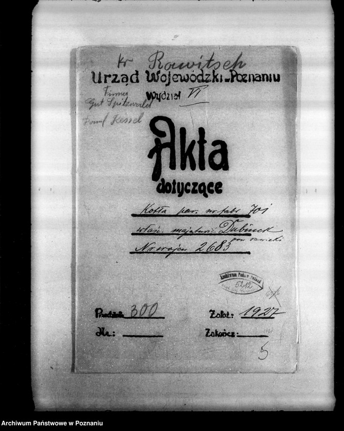 image.from.unit.number "Gorzelnia rolnicza w Dubinku powiat rawicki nr woj. kotła 2683"