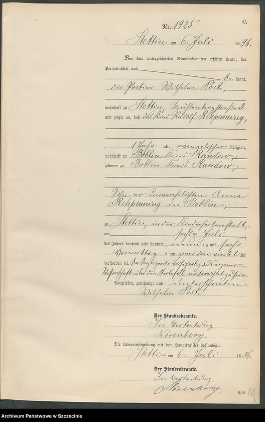 image.from.unit.number "Sterbe-Register (Neben-Register) Band V"