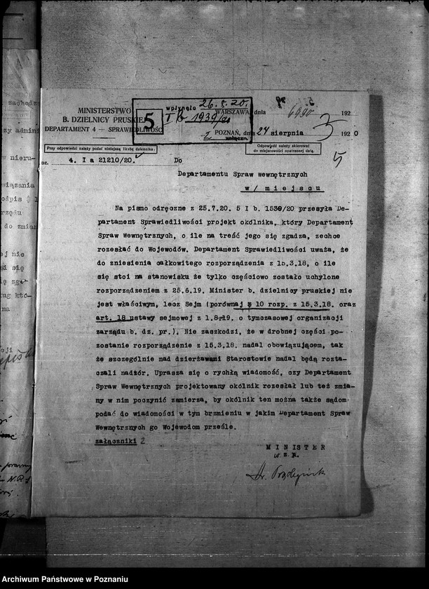 Obraz 9 z jednostki "Korespondencja z innymi urzędami"