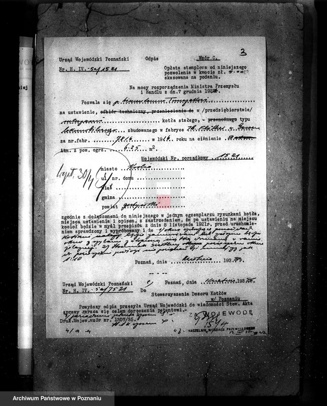 Obraz 7 z jednostki "Tartak H. Fiebiga w Krobi pow. gostyński nr woj. kotła 2523"