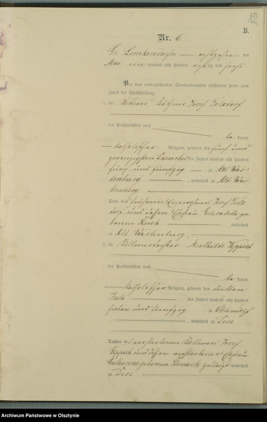 image.from.unit.number "Heiraths-Haupt-Register Nr 1 - 23"
