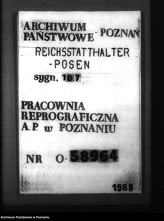 Obraz 1 z jednostki "Organisations - Plan der Stadtverwaltung Posen"