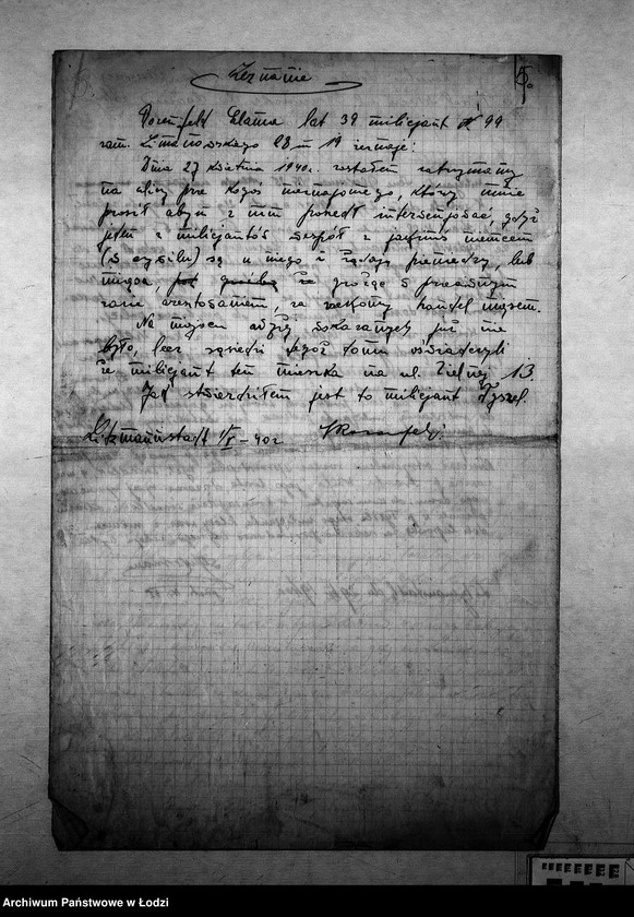 Obraz 8 z jednostki "[Sprawy karne: zeznania, meldunki, oskarżenia]"