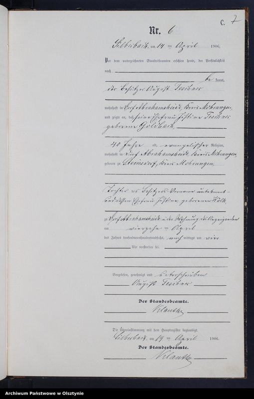 image.from.unit.number "Sterbe-Neben-Register Nr 1 - 28"