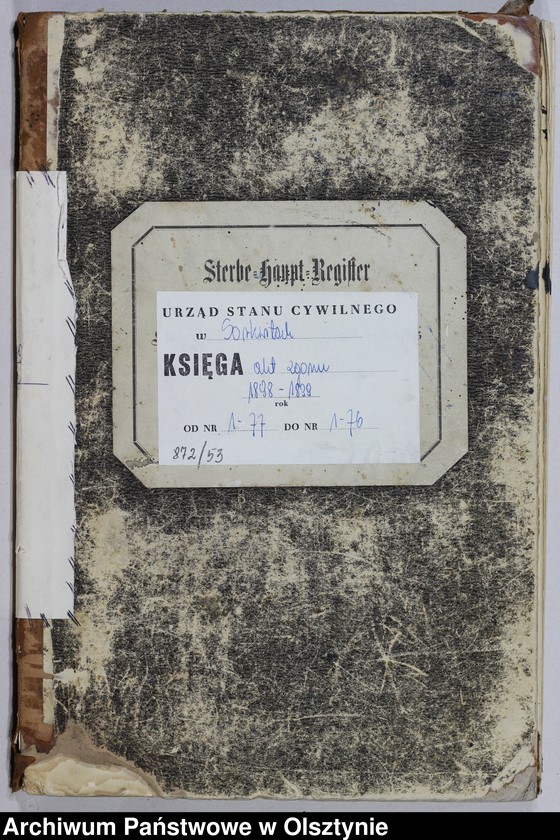 image.from.unit.number "Sterbe-Haupt-Register Nr 1 - 77 i 1 - 76"