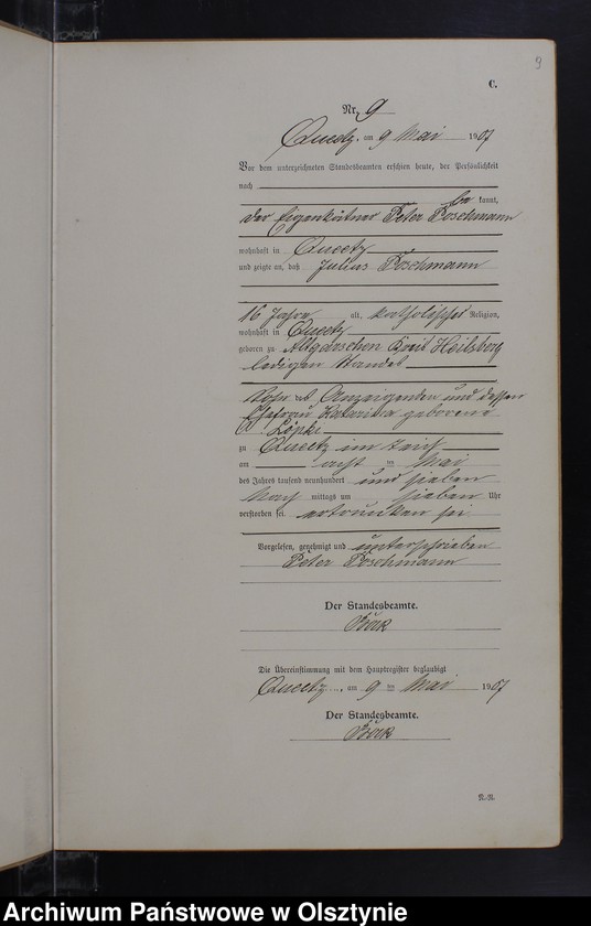 image.from.unit.number "Sterbe-Neben-Register Nr 1 - 19"