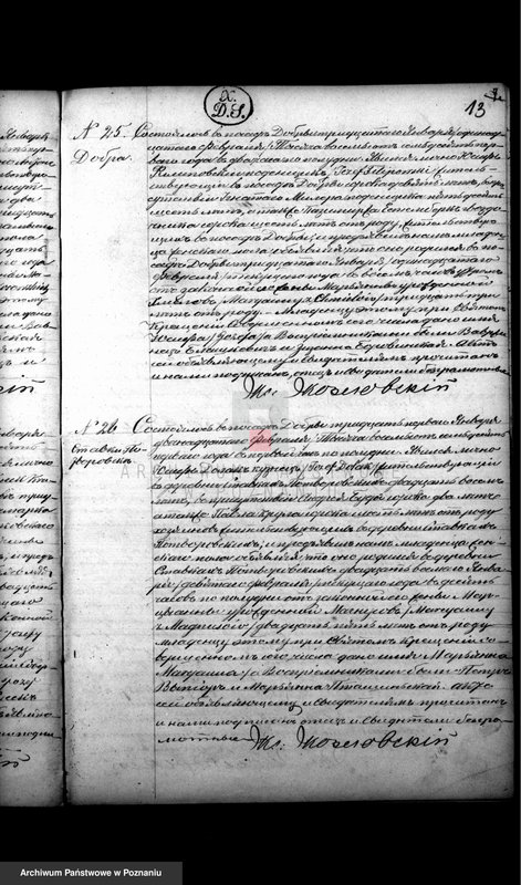 Obraz 14 z jednostki "Księga urodzeń, małżeństw, zgonów"