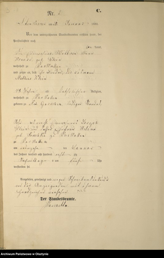 Obraz 5 z jednostki "Sterbe-Haupt-Register Nr 1 - 49"