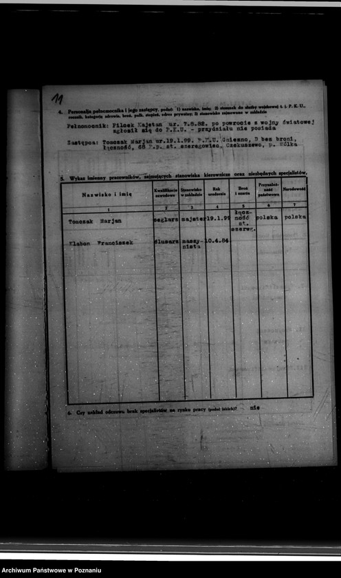 Obraz 15 z jednostki "Kwestionariusz Przemysłu Ziemniaczanego Lubań-Wronki S.A. Cegielnia w Stawie /powiat wrzesiński/"