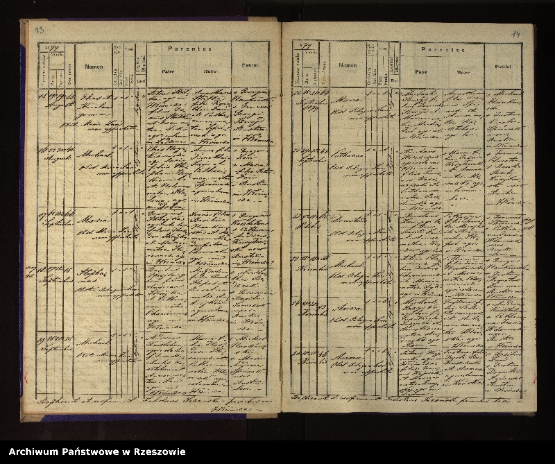 Obraz 11 z jednostki "Księga urodzeń, małżeństw i zgonów dla miejscowości Hłomcza, Łodzina, Mrzygłód"