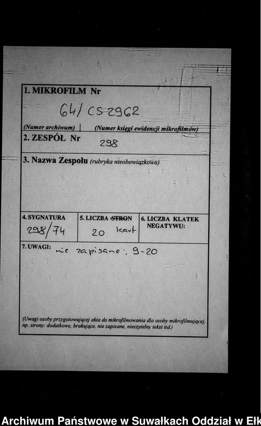 image.from.unit.number "Heirats-Neben-Register des Preussischen Standes-Amtes Kehlen Kreis Angerburg"