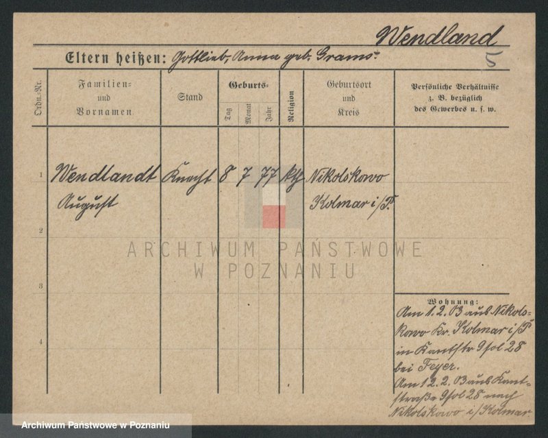 Obraz 13 z jednostki "Wendel - Wepold"