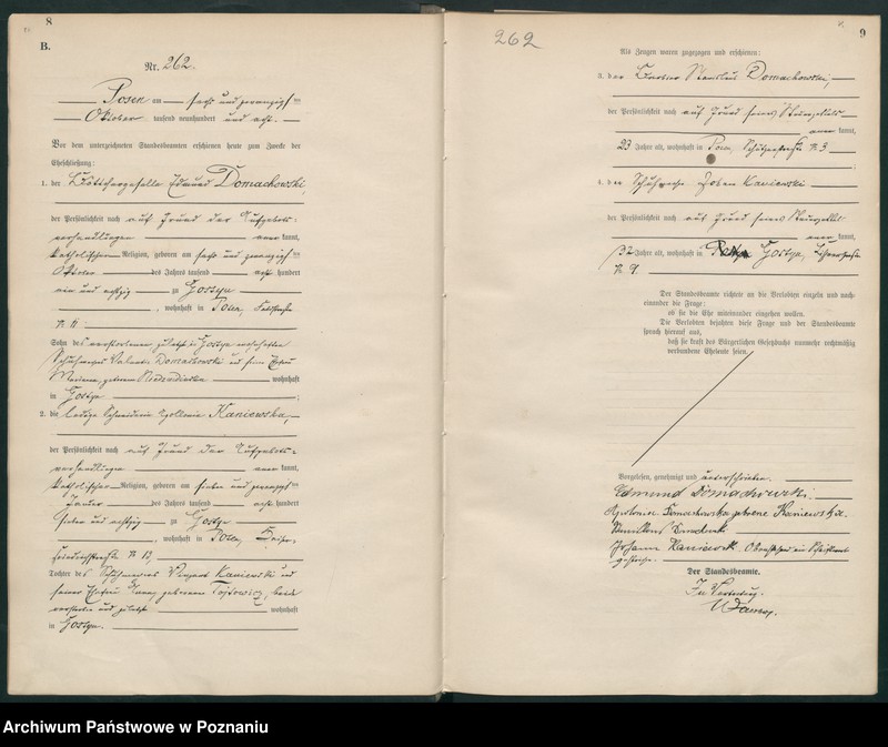 Obraz 7 z jednostki "Księga miejscowa małżeństw tom II [Rejestr główny małżeństw]"