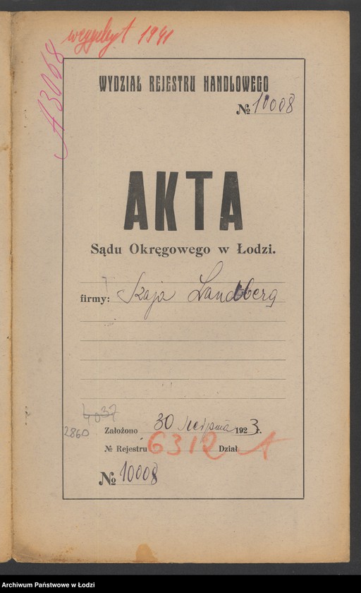 Obraz 2 z jednostki "Szaja Landberg- sprzedaż obuwia i galanteri"