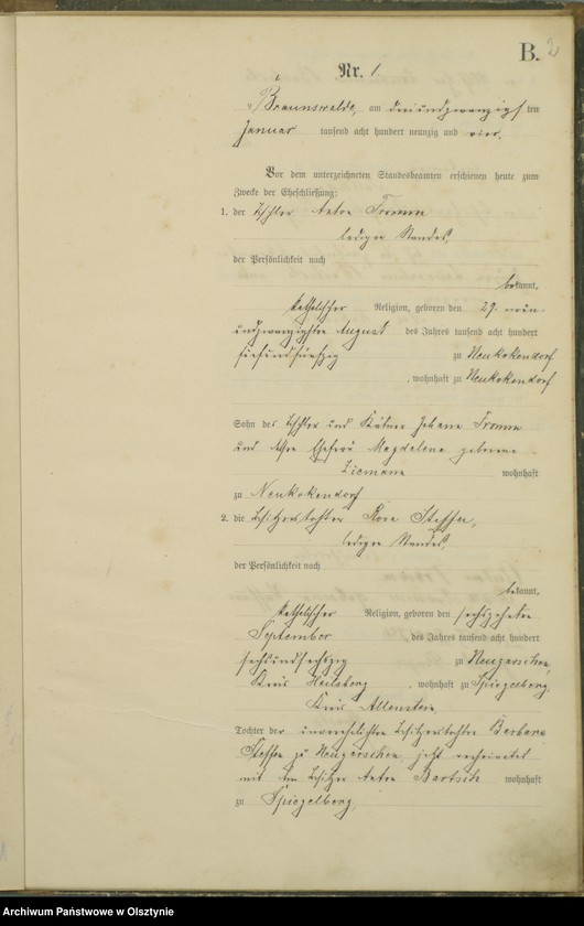 image.from.unit.number "Heiraths-Haupt-Register Nr 1 - 15"
