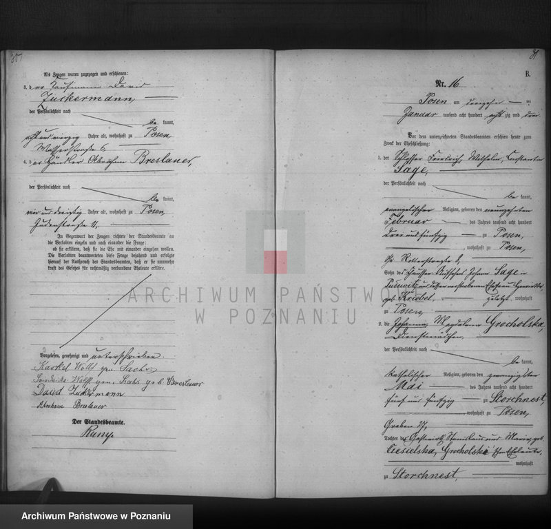 Obraz 17 z jednostki "Księga małżeństw t. I"