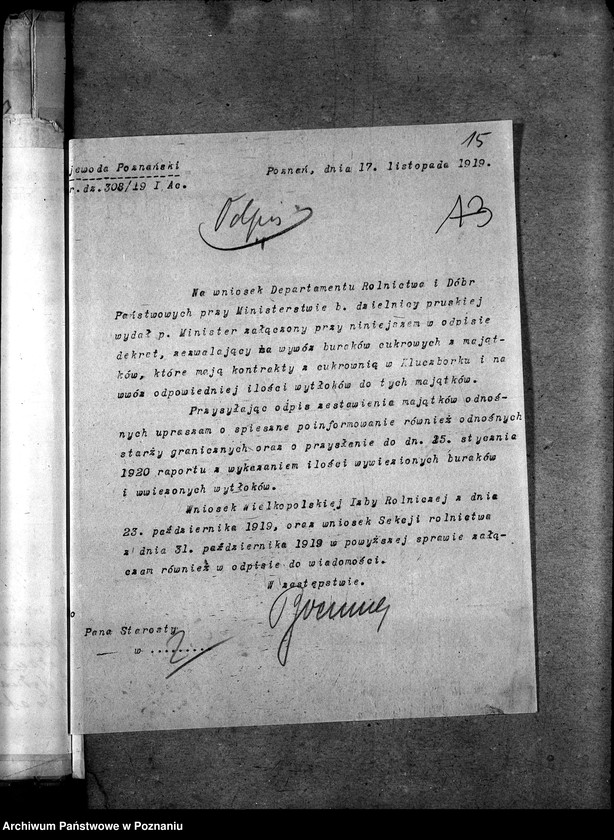 image.from.unit.number "Produkcja cukru i ceny [Cukrownie w Kluczborku]"