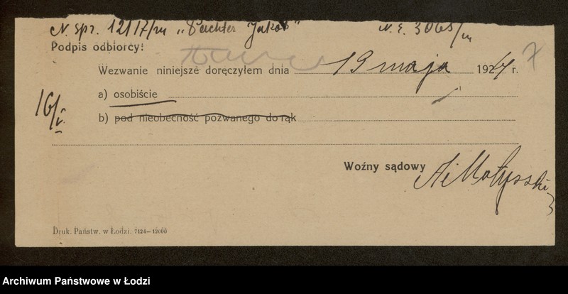 Obraz 9 z jednostki "jakób Pechter- sprzedaż manufaktury, galanterii, konfekcji i przędzy"